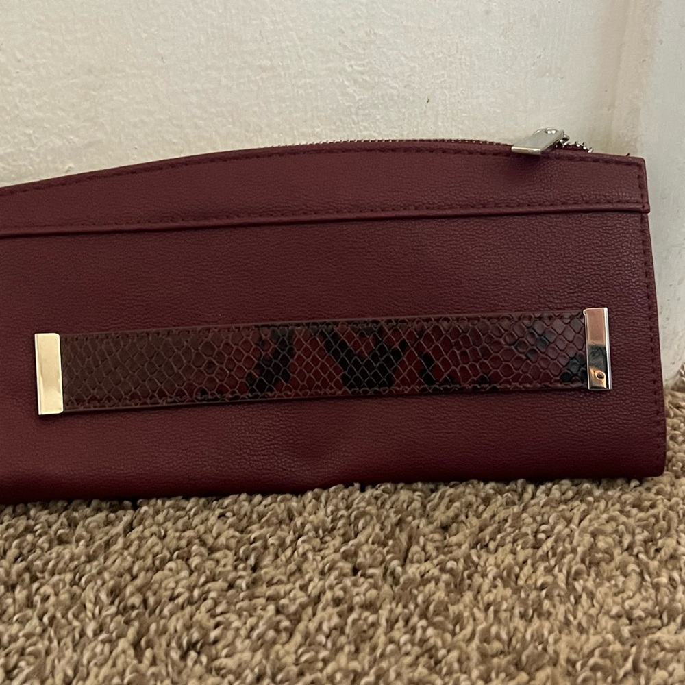 Burgundy Clutch